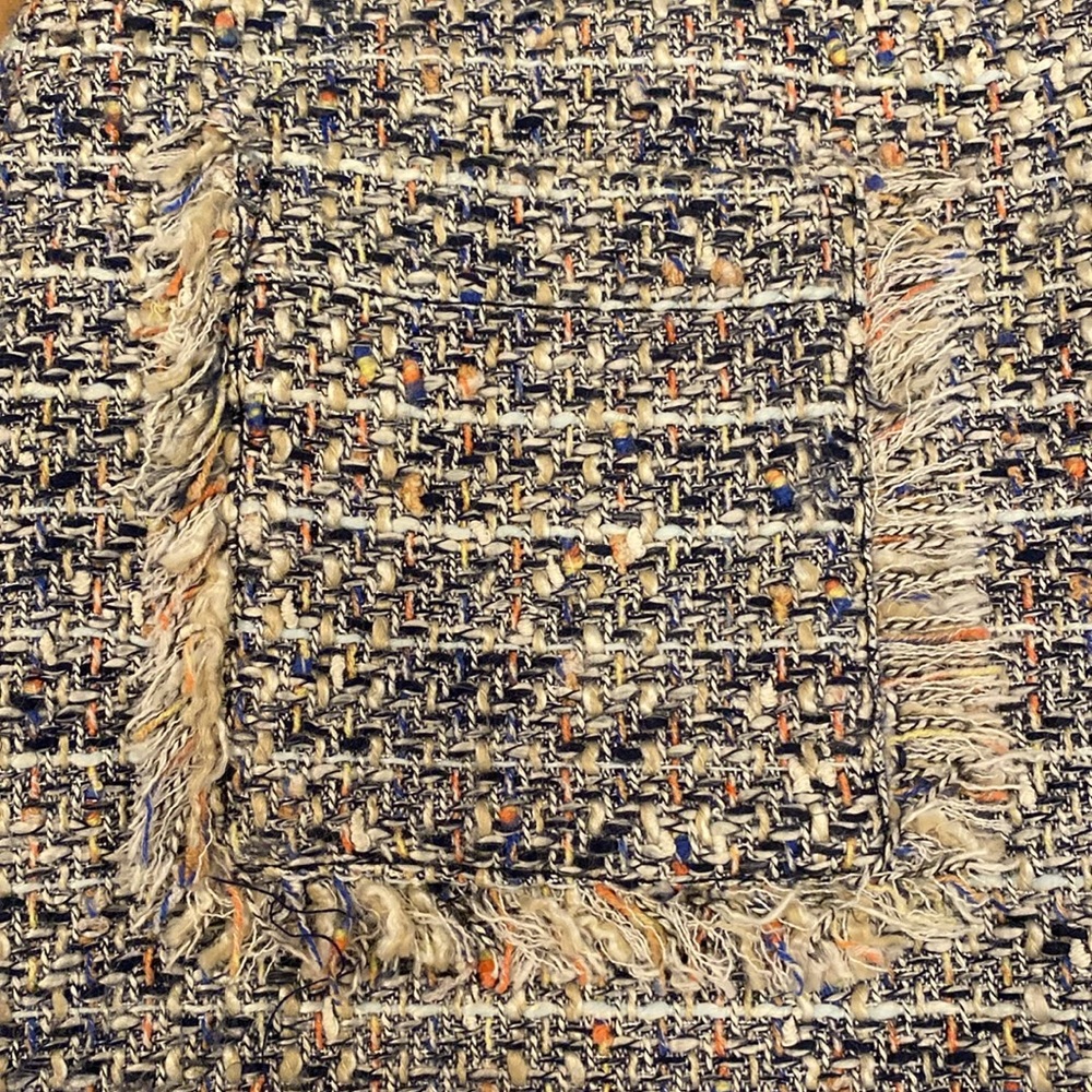J. Crew Navy and Multicolor Tweed Mini Skirt - Picture 3 of 6